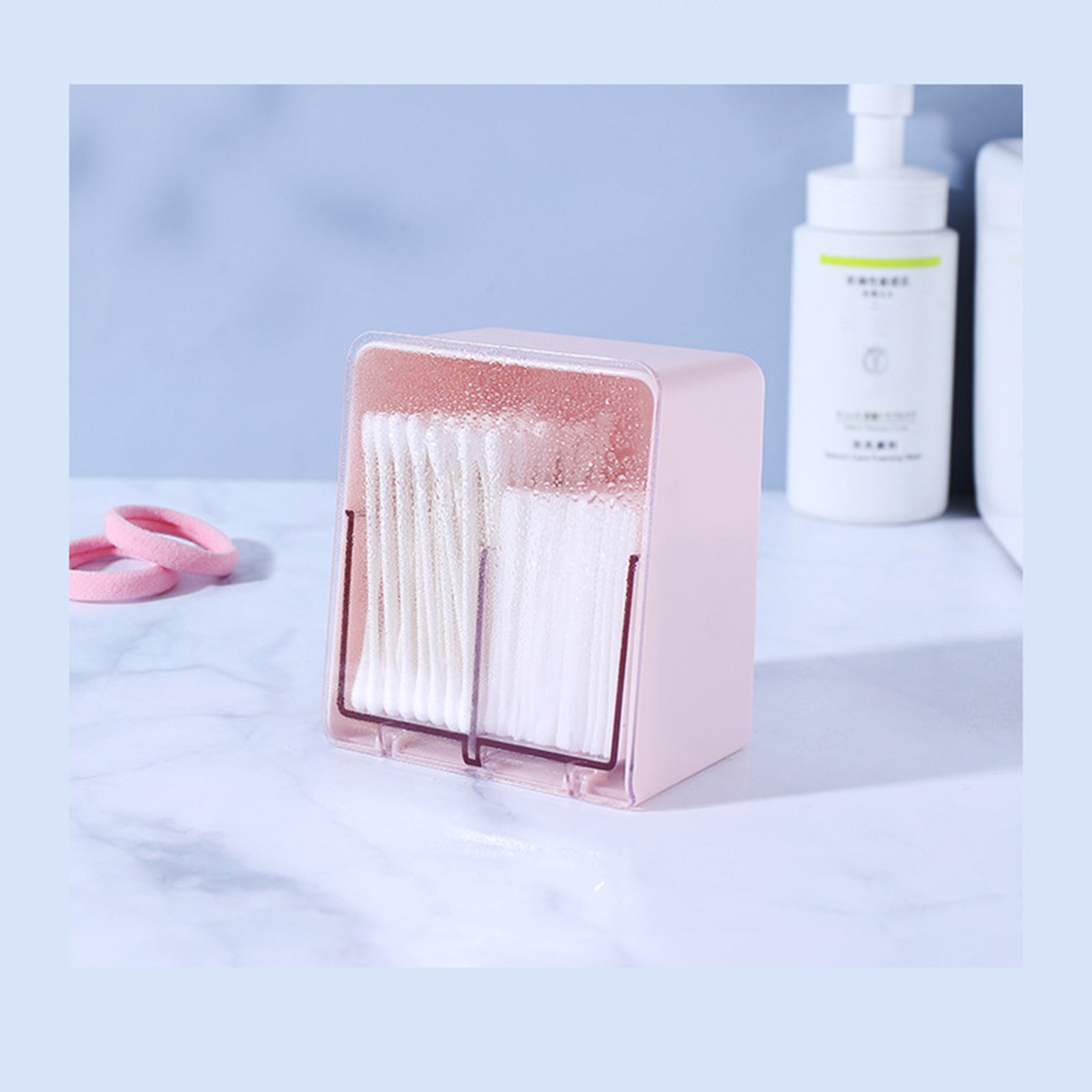 ZY-HZ006 Clear Design ABS Dust-proof Cotton Swab Beauty Sponge Storage Box ZY-HZ006 Clear Design ABS Dust-proof Cotton Swab Beauty Sponge Storage Box
